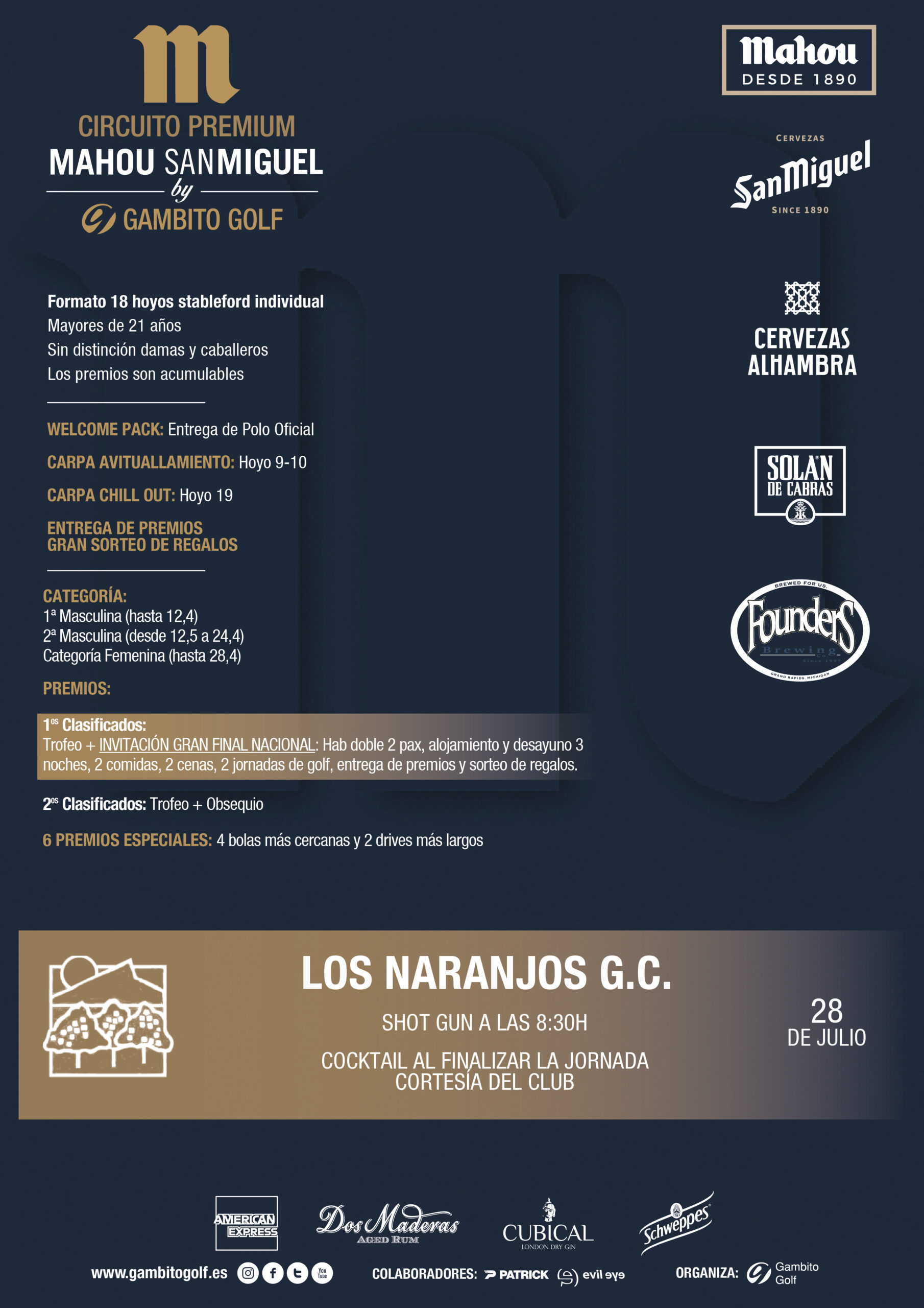 Poster Torneo premium Mahou San Miguel